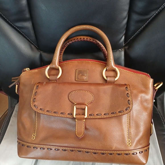 Dooney & Bourke Handbags - Classic Tan Leather Briefcase